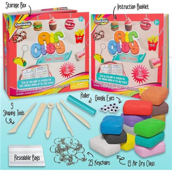 Air Clay Foodie Creations 30 Clay Charms with 13 Colors for Ages 6+ - Picture 7 of 7